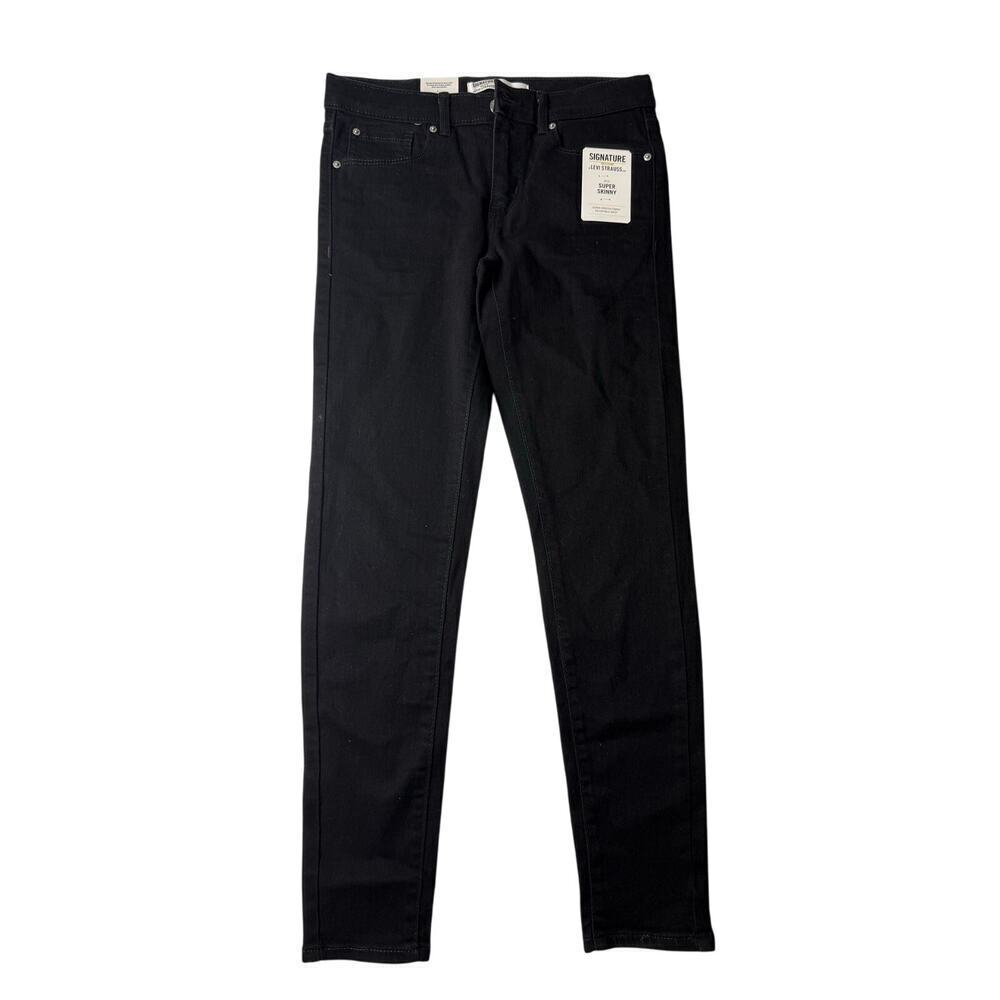 Signature Levi Girls Super Skinny Jeans - Black - Size 12